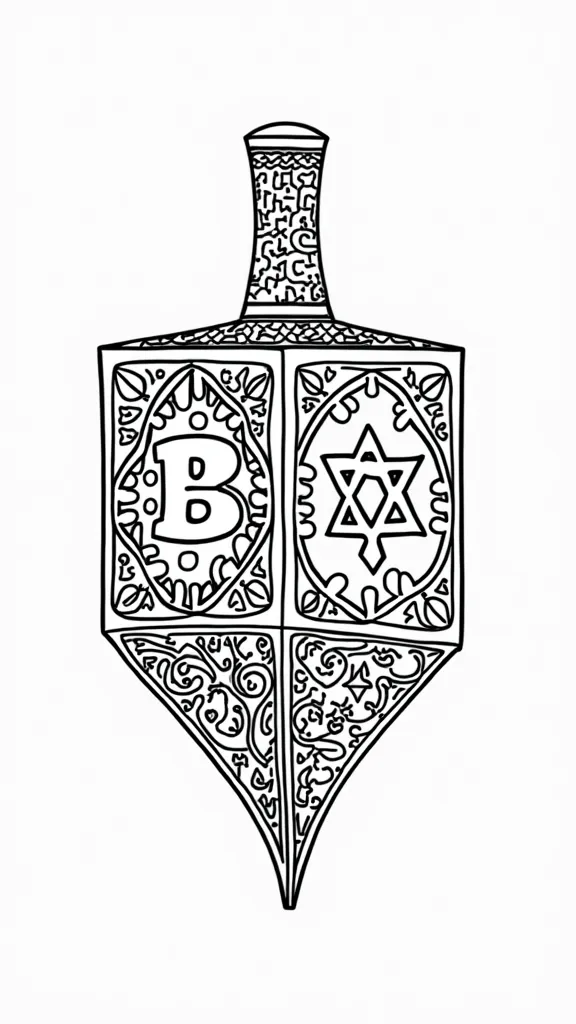 coloring pages dreidel